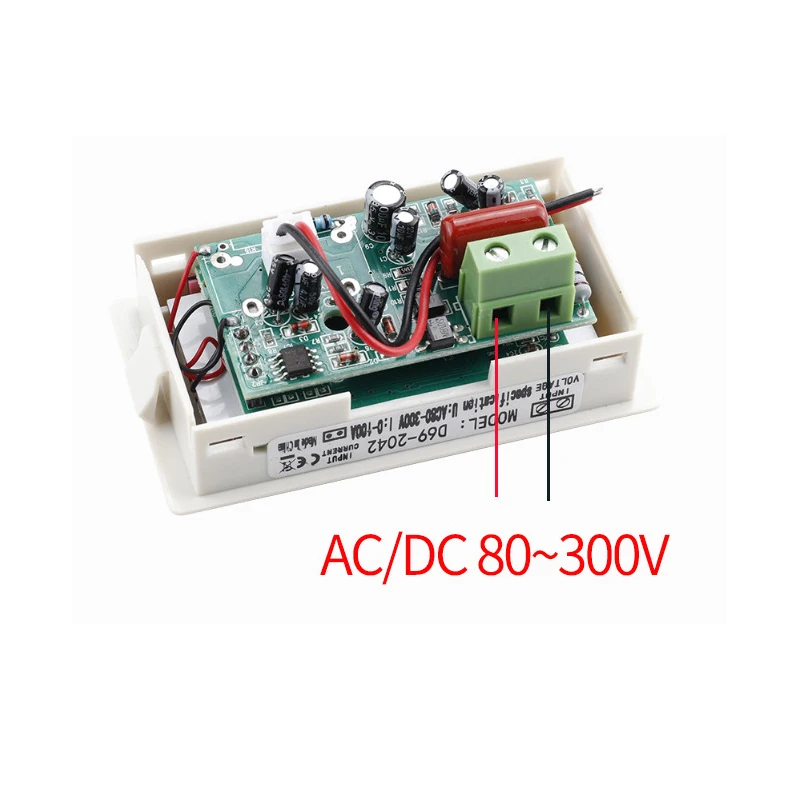 D69-2042 Dual Display Voltmeter Ammeter AC80-300V 0-50A 0-100A with Current Transformer Voltage Meter