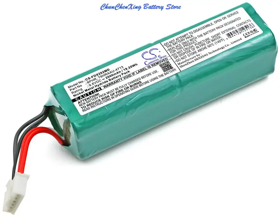 OrangeYu 2000mAh Battery 8PHR  T8HRAAU-4713 for Fukuda ECG FX-2201, ECG FX-7202, ECG FX-7201, Denshi ECG CardiMax FX-7202