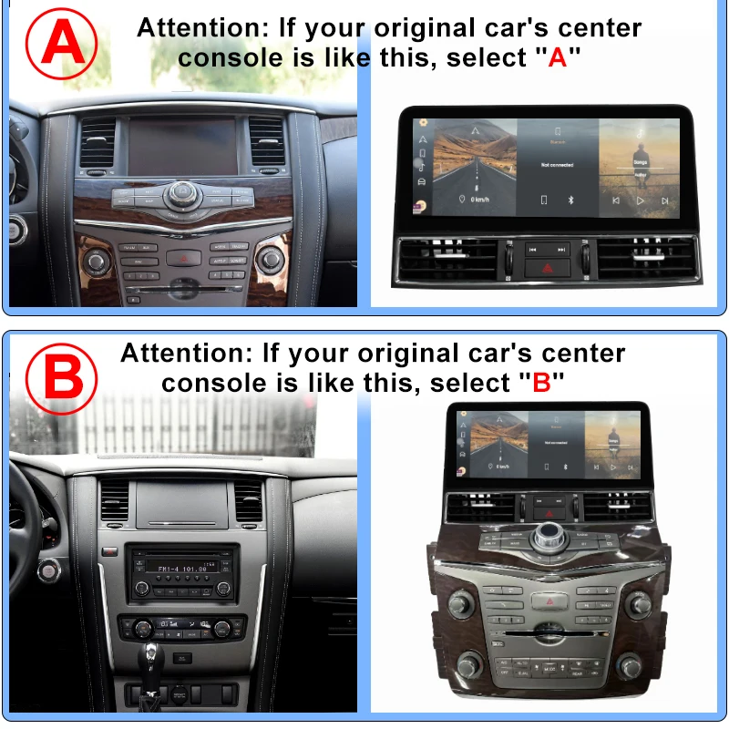 Dla Nissan Touareg Amanda/Infiniti QX56 QX80 12,3 cala Android 13.0 Radio samochodowe Nawigacja GPS Stereo Odtwarzacz multimedialny 4G Carplay