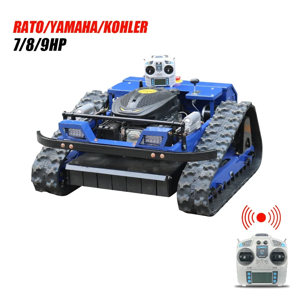 HANYUE wholesale 550mm  remote control mower 7.5HP garden automatic crawler lawn mower