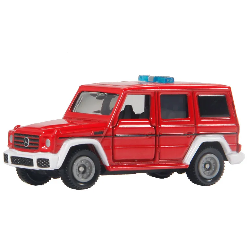 In Stock TOMY Tomica #63 Mercedes G-Class Fire Command Car Simulation Alloy Diecast Mini Car Model Toy