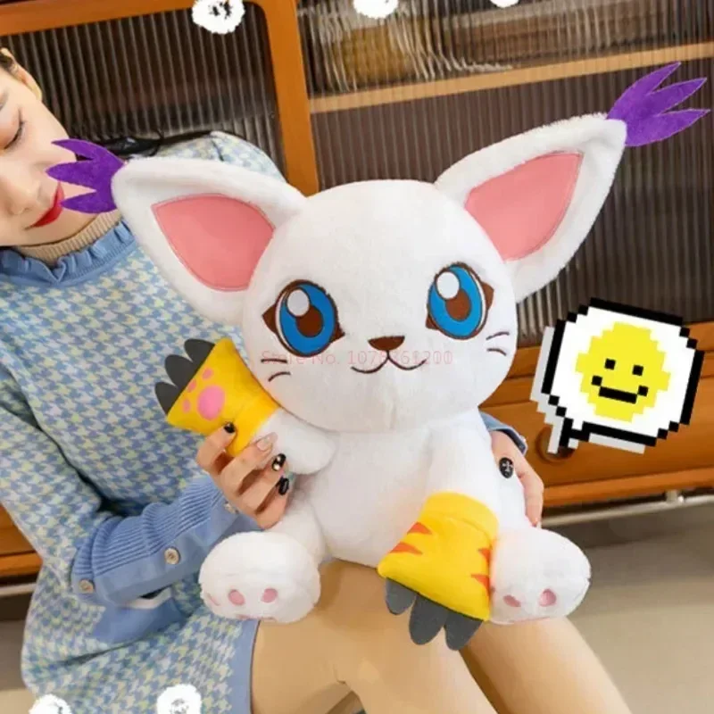 Anime Digital Monster Cartoon Plush Dolls Tailmon Gatomon Doll Soft Stuffed Animals Kawaii Room Decor Cute Birthday Toy Gift