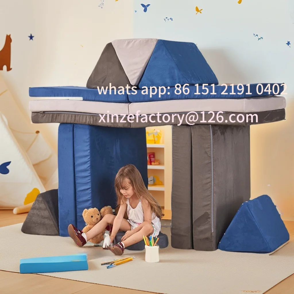 Customizable high density sponge building block sofa removable multi-function puzzle crawling pad set