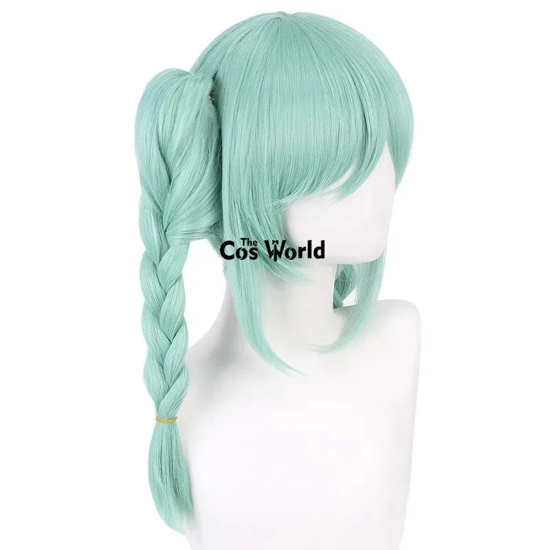 الحب لايف نجم ليلا Onitsuka توماري النعناع 40 سنتيمتر طويل أنيمي تأثيري الباروكات الألياف مقاومة للحرارة الشعر الاصطناعية + غطاء شعر مستعار #4