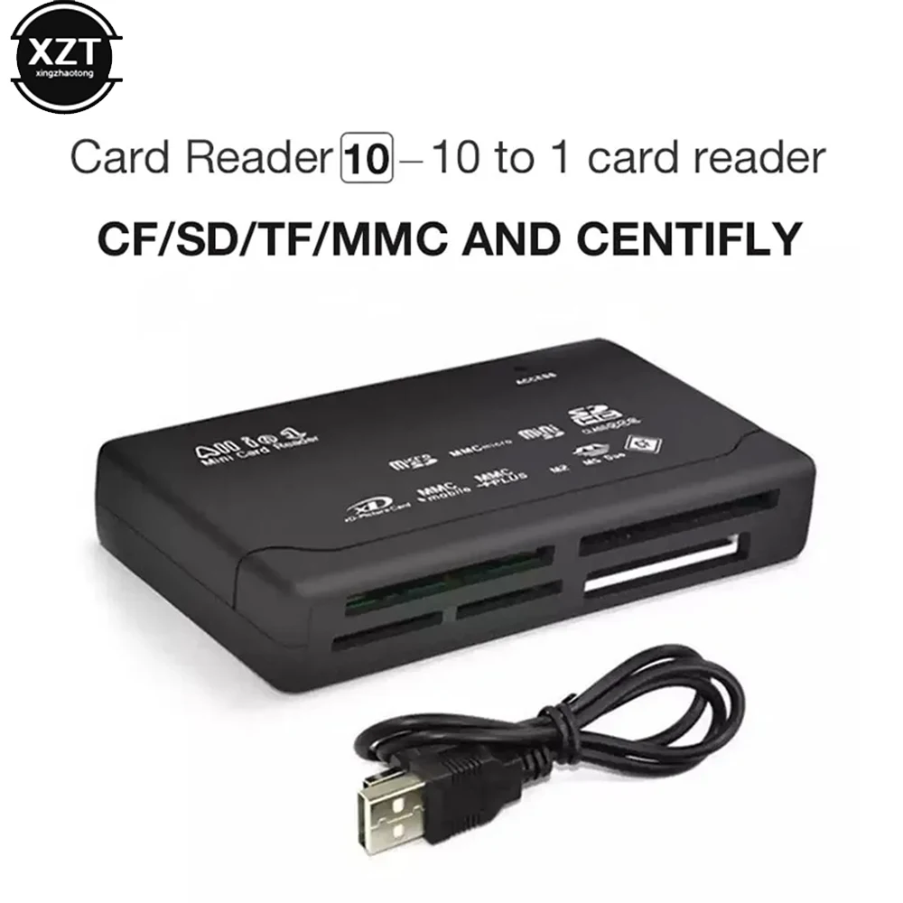 Wszystko w jednym czytniku kart USB 2.0 SD Card Reader Adapter Support TF CF SD Mini SD SDHC MMC MS XD Memory Card Reader Writ Converter