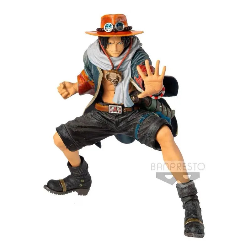 

In Stock Bandai Original Banpresto One Piece Chronicles KOA Portgas D Ace 20cm PVC Model Toys Anime Action Figure Collectible