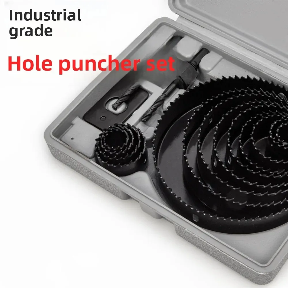 Tool Set Metal Cup Drill Woodworking Tools PVC Wood Hole Saw Set 19-127mm For Drywall MDF Carpentry Bit Bits Blades Cutting