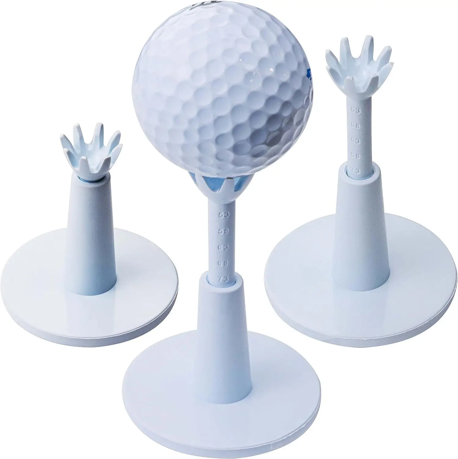 

2pcs/pack Golf Tees Golf Adjustable Range 53 58 63 68 73cm Stability Durable Tees Holder Golf Training Aid Gift Golf Accessories