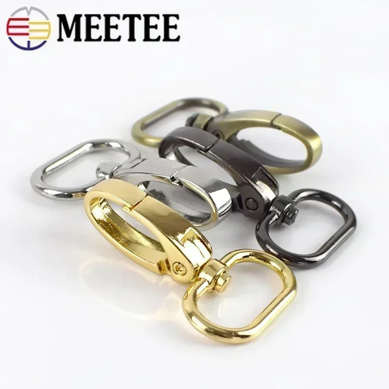 100Pcs 16/20/26/32/38mm Metal Buckles Bag Strap Lobster Swivel Carabiner Snap Hook Collar KeyChain DIY Bags Hardware Accessories