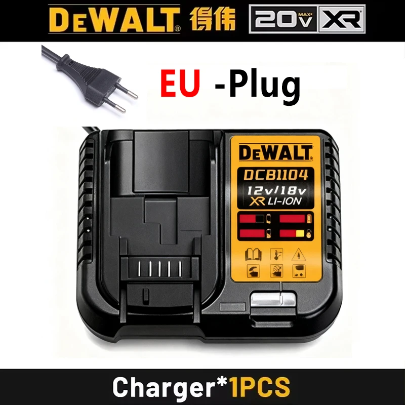 100% DEWALT Original 18V 20V 6.0AH 5Ah, DCB206, DCB205 With Fast Charging, 20V Lithium Battery, Power Tool Battery 20V Dewalt image 3