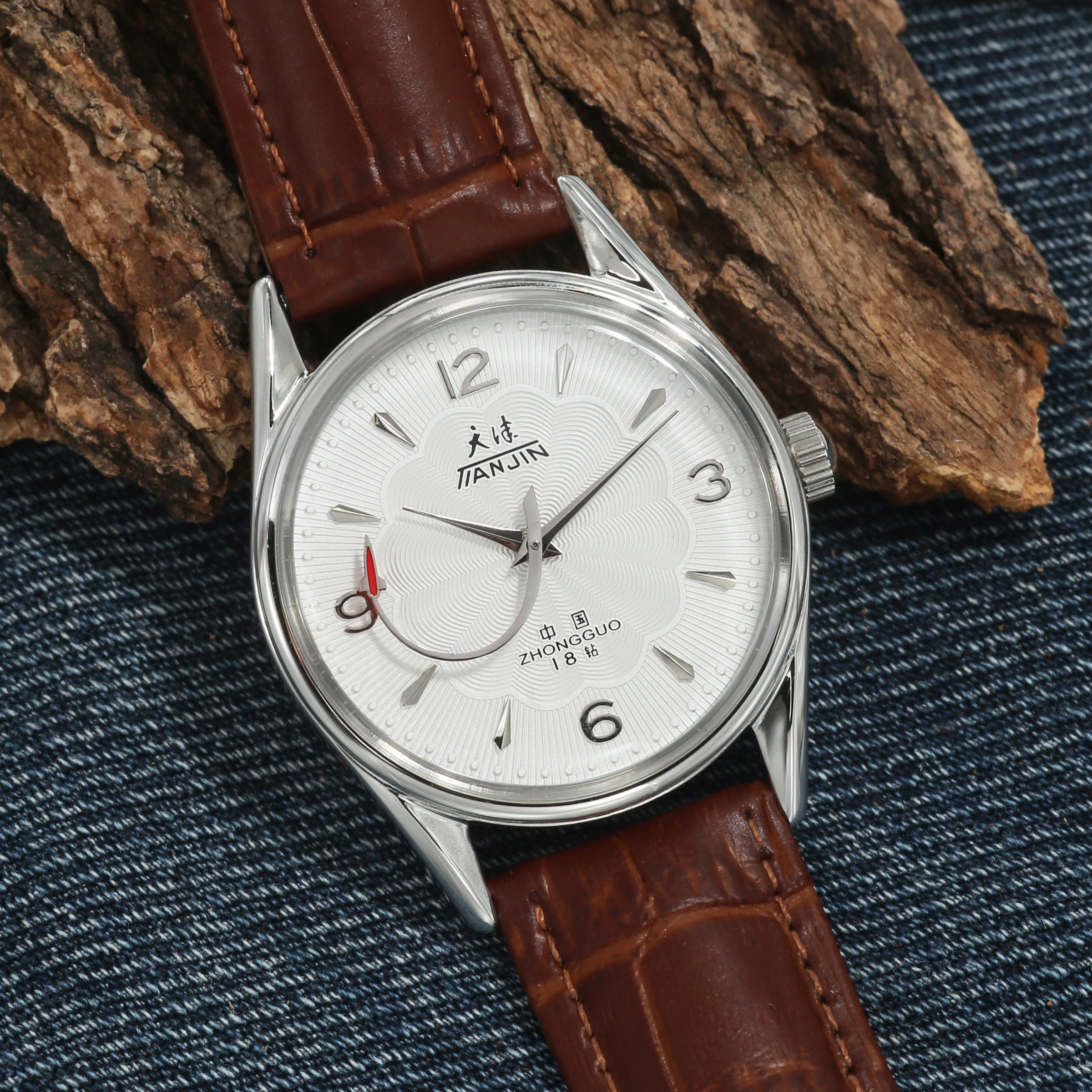 

Мужские часы Tianjin, 38 мм, механические, с ручным заводом, механизм 8120, 38 мм, из нержавеющей стали, водонепроницаемые