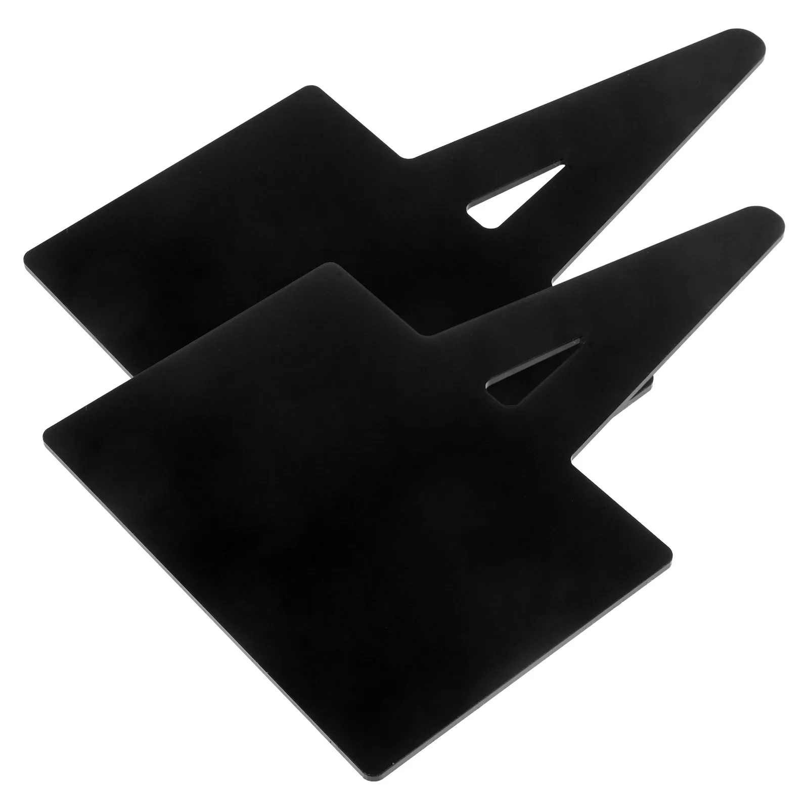 

2pcs Waterproof Price Sign Board Reusable Writable Smooth Surface For Kitchen Pantry Supermarket Classified Storage