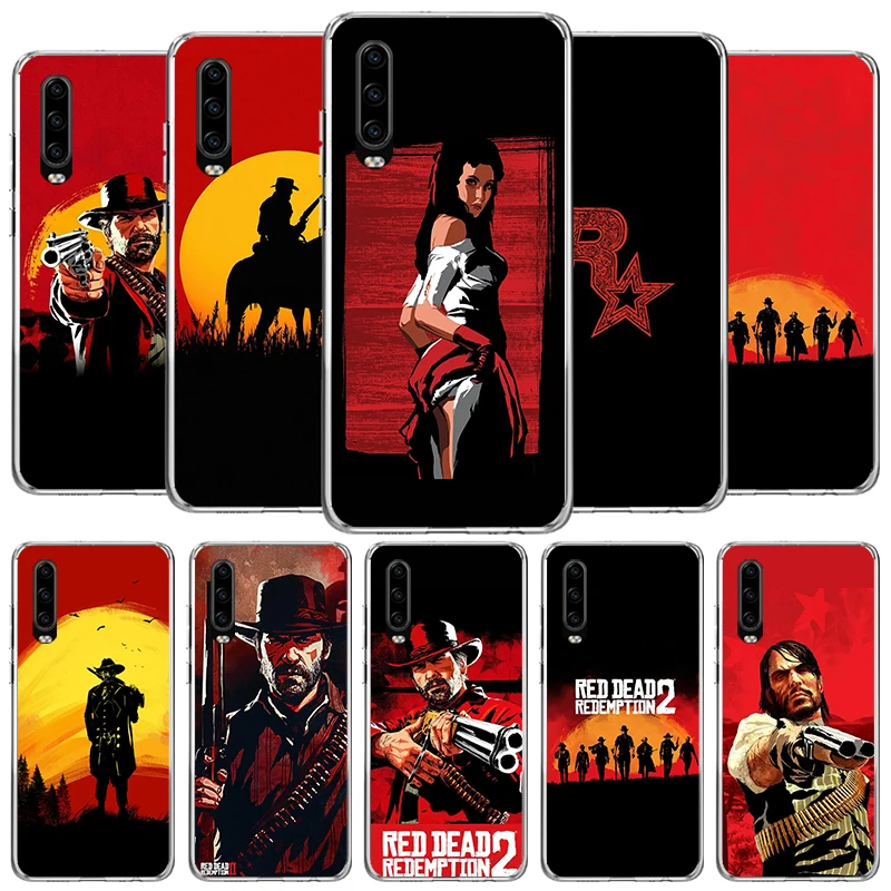 Red Dead Redemption 2 Cover Phone Case For Huawei P40 P30 P20 P10 Lite Mate 20 10 Pro P Smart Z Y5 Y6 Y7 Y9S Soft Fundas Shell