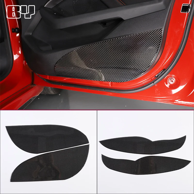

For BMW 2 Series F44 2020 2021 2022 2023 Soft Carbon Fiber Car Door Anti-Kick Panel Sticker Car Accessories