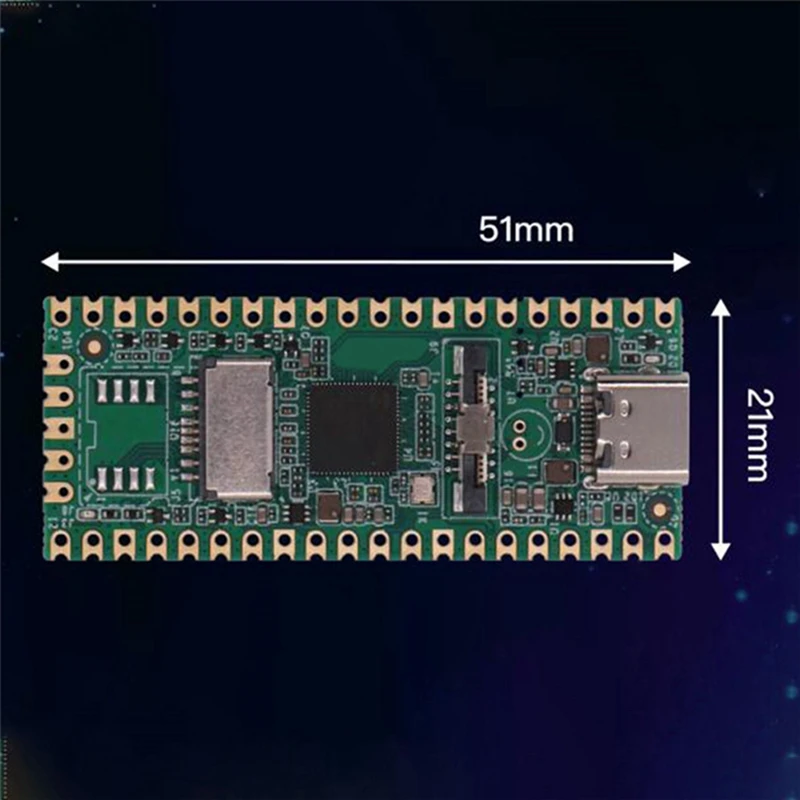 RISC-V papan pengembangan Milk-V Duo + pengunduh STC Dual Core CV1800B mendukung Linux untuk penggemar Iot gamer DIY pemasangan mudah