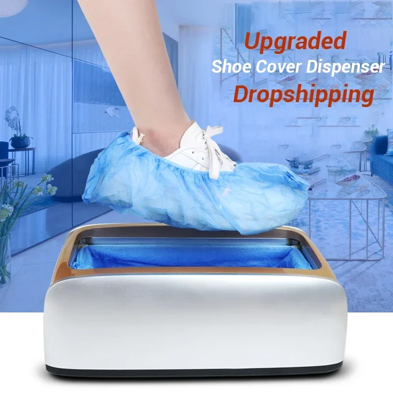 Upgrades Automatic Shoes Cover Machine Home Office Go Out Stepping Disposable Booties Maker Shoe Film Machine Smart Shoe Cover