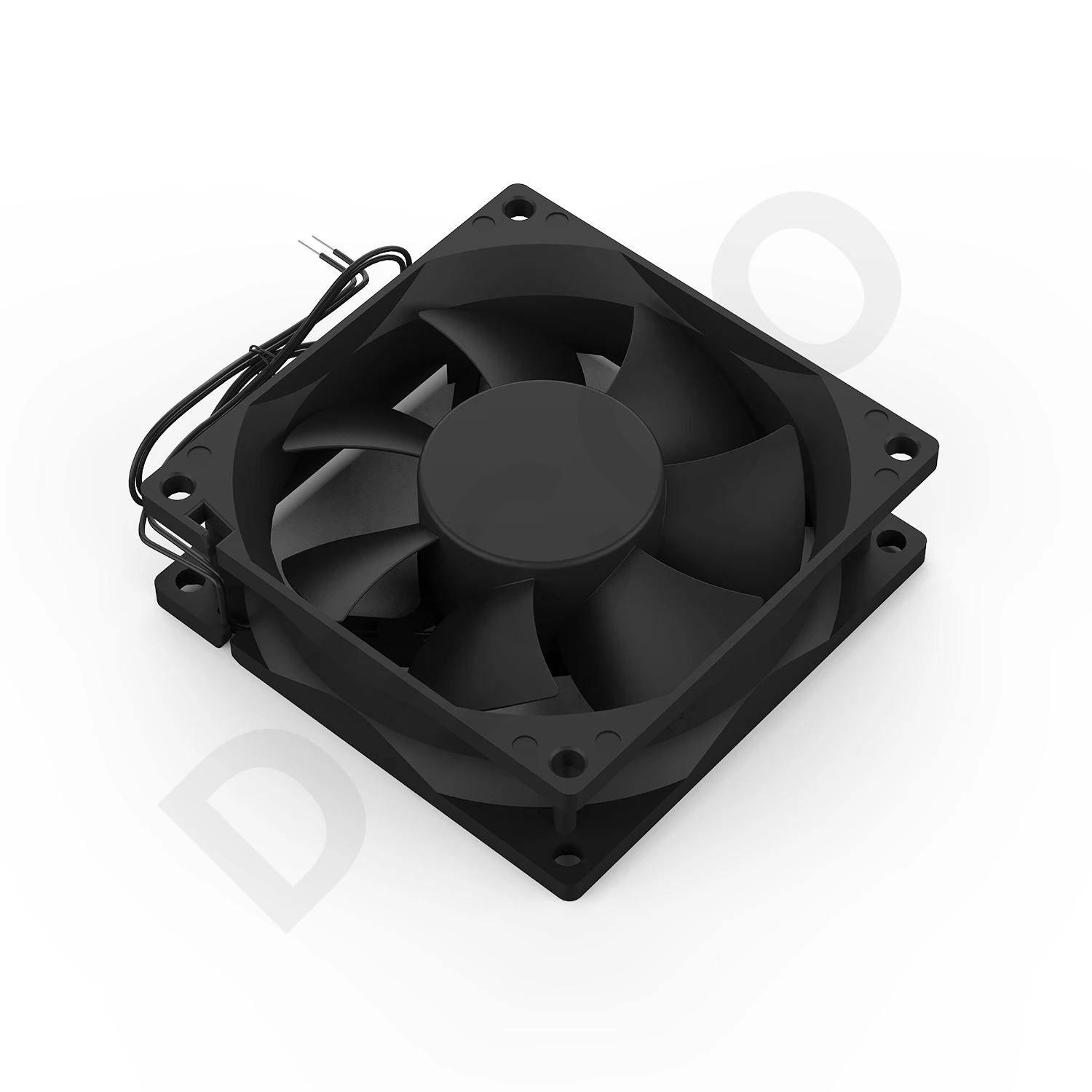 YOUNUON-ventilador de escritorio de piezas, 1 AC110V-240V, 80x80x25mm, 2 cables, Hydraul, doble bola, Axial, para estante de servidor, refrigeración de cajas industriales