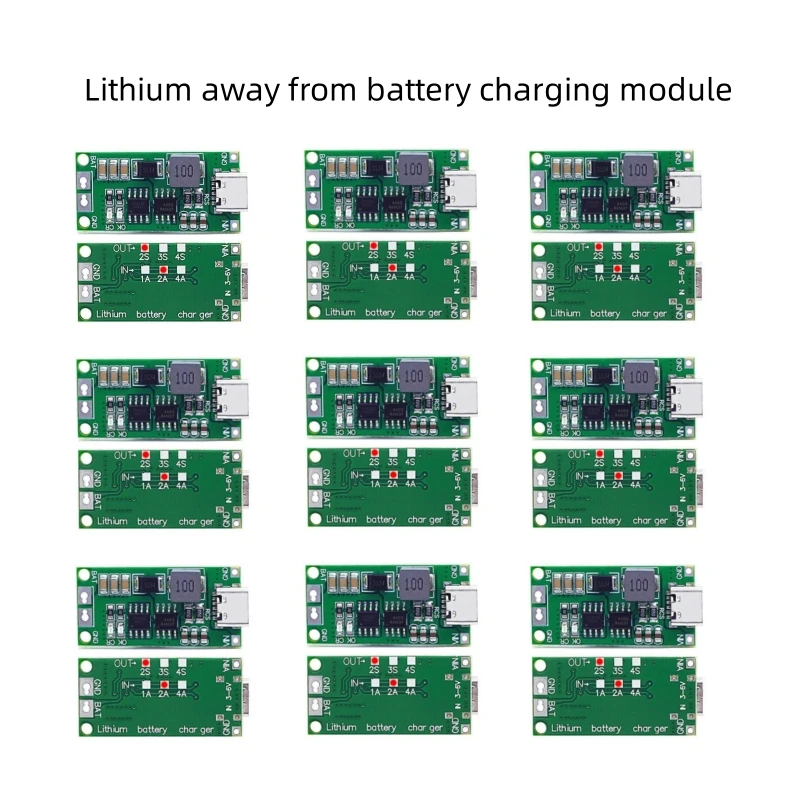 1pcs 2 Strings 3 Strings 4 Strings 1 To 4A Boost Module Lithium Polymer Polymer Lithium Ion Battery Charging Module 3v To 6v