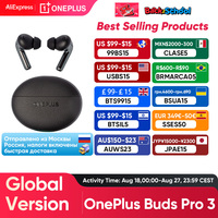 Global Version Oneplus Buds Pro 3 TWS Bluetooth Earphone 50dB Active Noise Canceling 43h Battery Life Bluetooth 5.4 IP55 AAC SBC