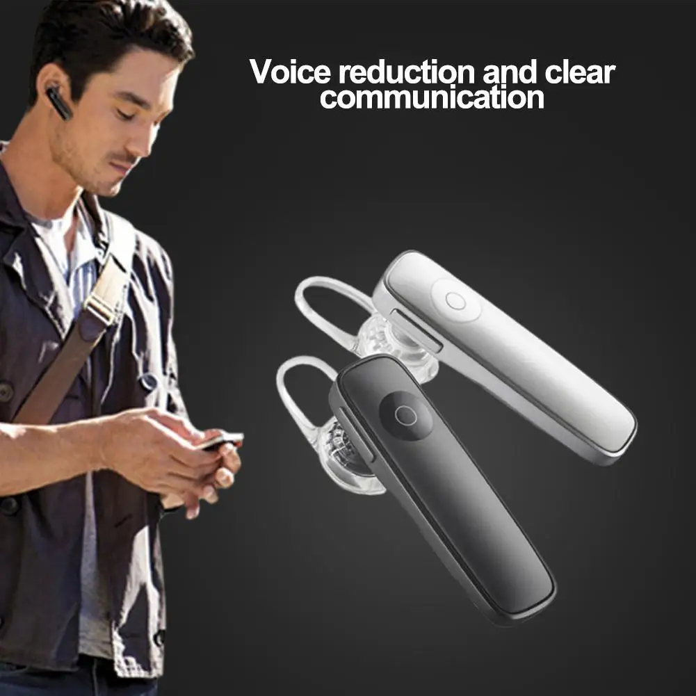 1PC Car Bluetooth Headset Stereo Hands-free Ear-hook Wireless Earphones With Mic Wireless Bluetooth Headphone Handfree Earpiece