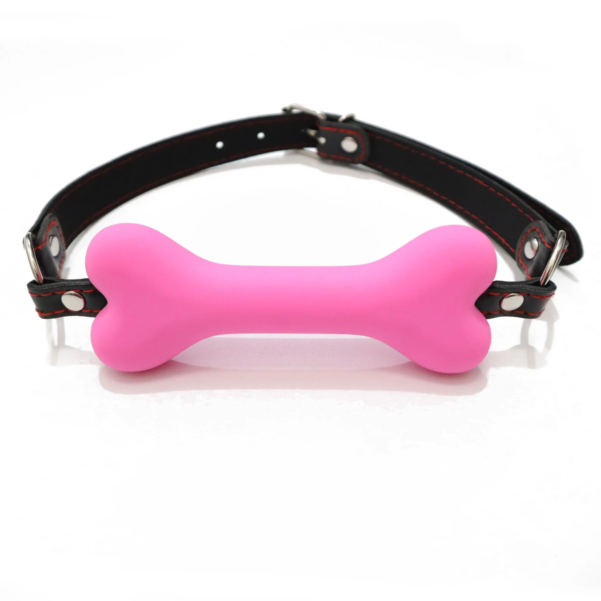 Soft Harness Mouth Silicone Dog Bone Ball para mulheres, Open Mouth Gag, BDSM Bondage, Slave Gag, Produtos sexuais, Brinquedos Sexuais