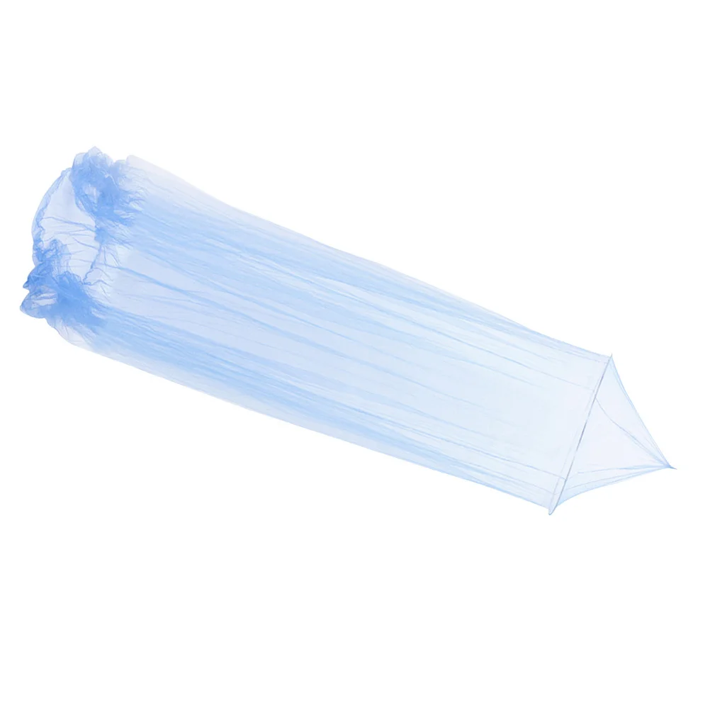 

Lace Trim Dome Mosquito Net for Bed Single Twin Crib Use Dark Blue Elegant with Ceiling Suspension Point