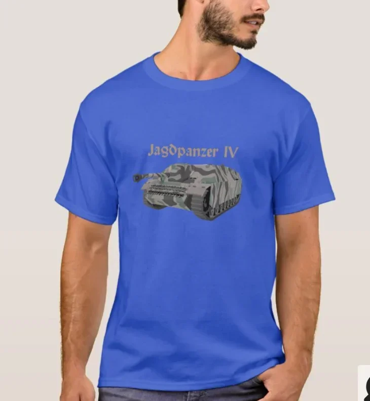 Wehrmacht Panzer Jagdpanzer IV Tank Destroyer T-Shirt 100% Cotton O-Neck Summer Short Sleeve Casual Mens T-shirt Size S-3XL