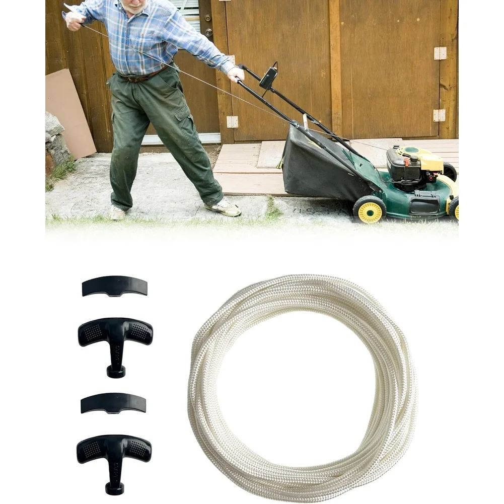 

1 шт. Запасная тросовая ручка стартера для газонокосилок, генераторов, моек высокого давления, снегоуборщиков. Простая установка.