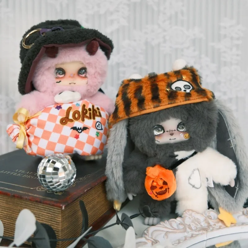Genuine Lokiki Trick Or Treat Series Blind Box Trendy Toys Cute Vinyl Plush Pendant Figures Doll Mystery Box Halloween Gift Toy