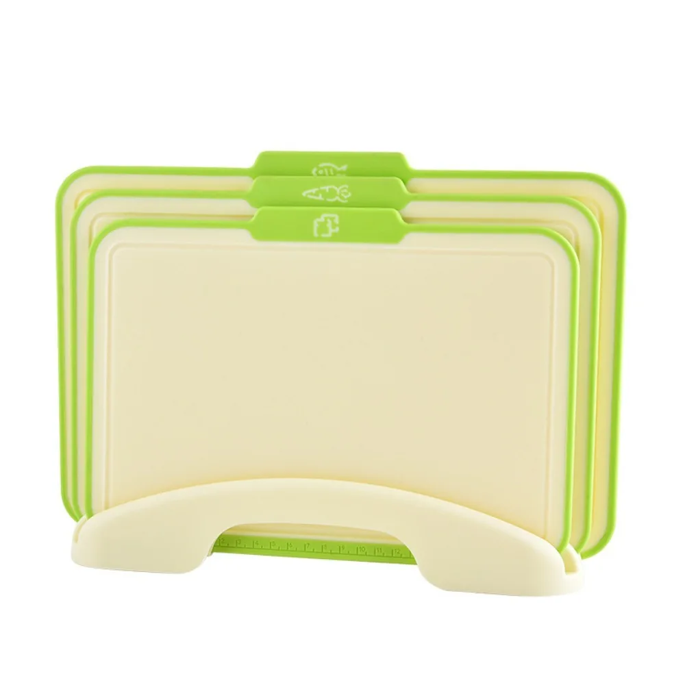 

Multi-Purpose Non-Slip Cutting Board Square with Storage Stand Charcuterie Board Plastic Chopping Board Cooking