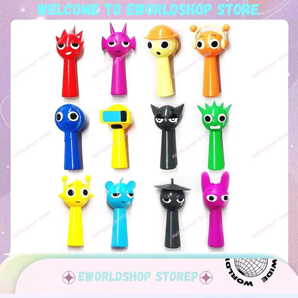 12pcs Sprunki Figures Incredibox Action Figure Sprunki Incredibox Figurine Cartoon Sprunki Game Model Toy Gift for Children