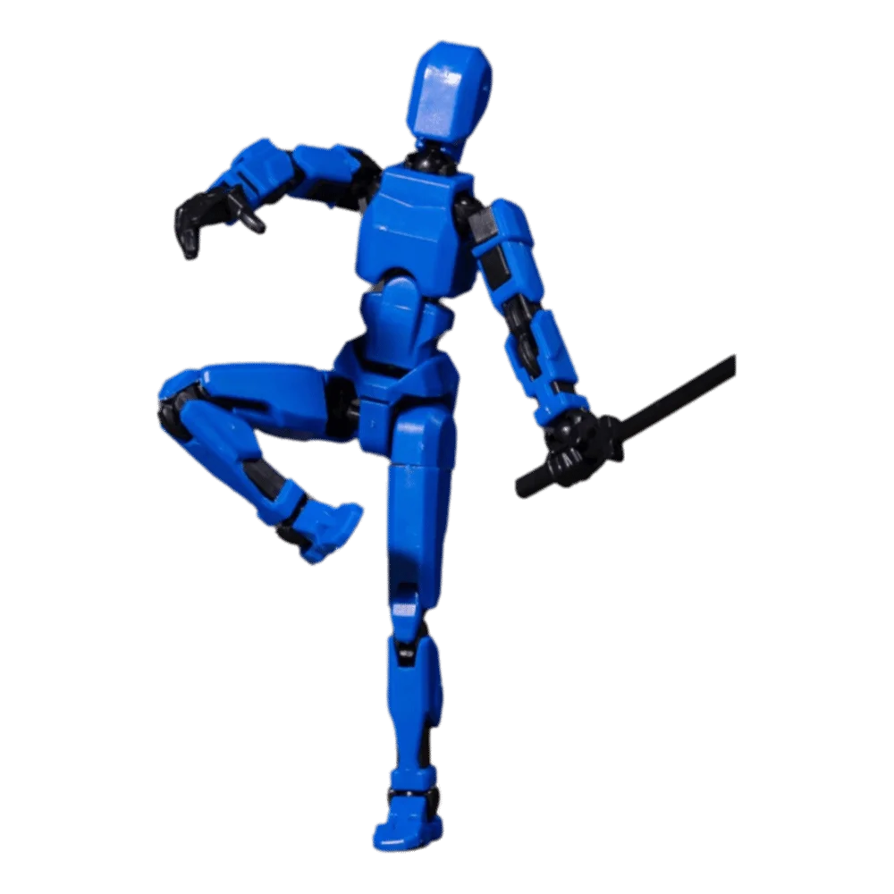 Poseable Model Multi-Jointed Robot Handheld Toy Multi Joint Mobile Action Figure Transformation Robot Movable Doll