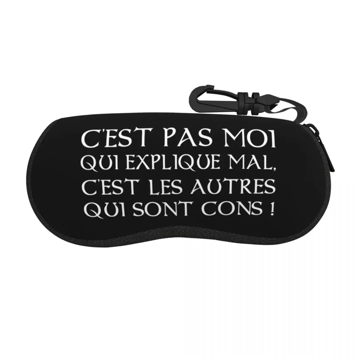 

Kaamelott - It's The Others Who Are Stupid Shell Glasses Case Protective Sunglasses Box Women Men Soft Eyeglasses Bag Pouch