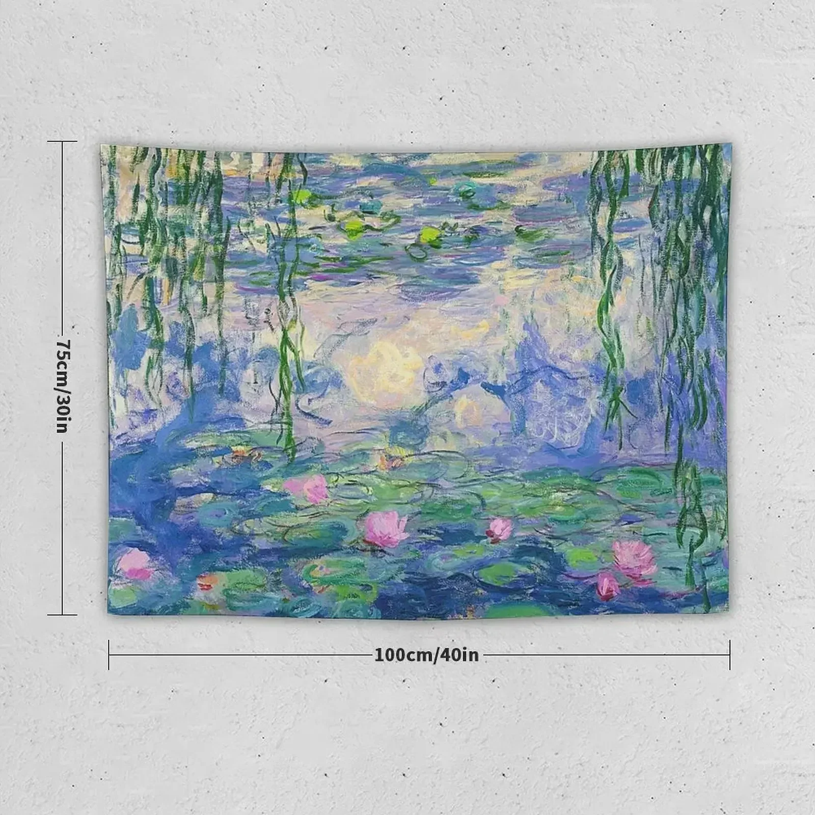 Water Lilies - Claude Monet Tapestry Kawaii Room Decor Carpet On The Wall Aesthetic Room Decoration House Decor Tapestry