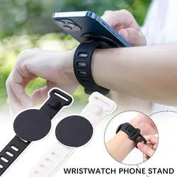 Universal Magnetic Wrist Phone Holder 360° Rotatable Sweat Resistant Strap For Navigation And Sports For Running/Fitness