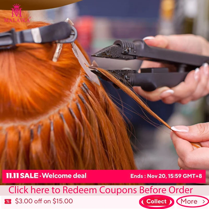 

Malaika 611B Keratin K-Tips Bonding Machine Mega Hair Extension Recapsulation Iron Tool Degree Adjustable K-Tip Iron for Salon