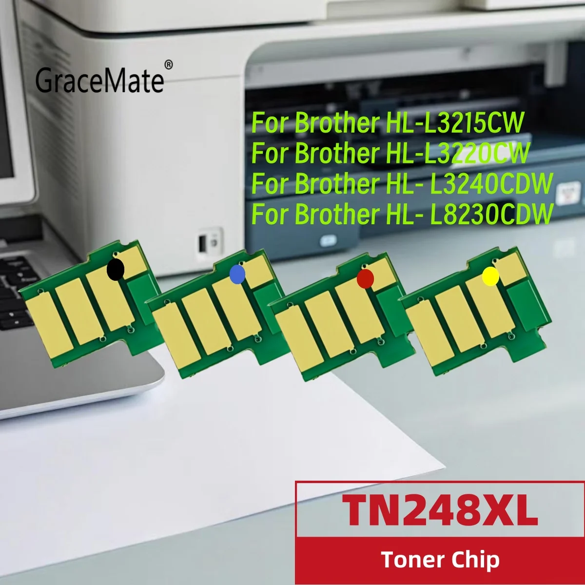 

Тонер-чип TN248 TN248XL для Brother HL-L3215CW HL-L3220CW HL- L3240CDW HL- L8230CDW Картридж TN249 Чипы сброса ЕС