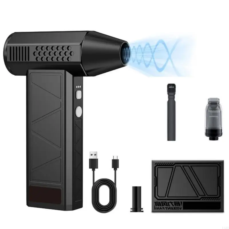 D5BB Rechargeable Air Duster And Blower 3 Speed Setting 130000RPM Cordless Portable For Keyboards Electronics Car Maintenance