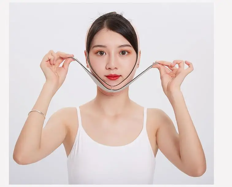Vラインリフトアップベルト チークチンネックスリミング 薄型ベルトストラップ 美容 デリケート しわ対策 フェイシャル 薄型フェイスマスク