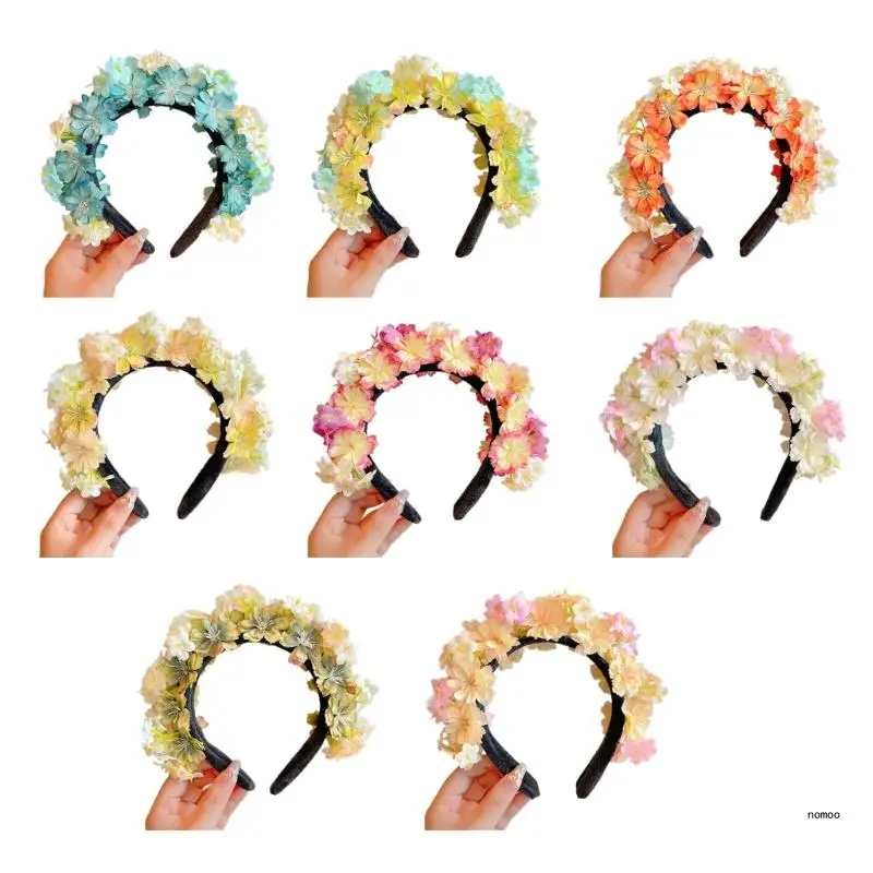 

Flower Headbands Bride Flower Wedding Floral Garlands for Stall Market