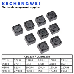 10PCS SMD Inductor CD127R CDRH127R Power Inductance 2.2UH 3.3UH 4.7UH 6.8UH 10UH 15UH 22UH 33UH 47UH 68UH 100UH 150UH 220UH 330U