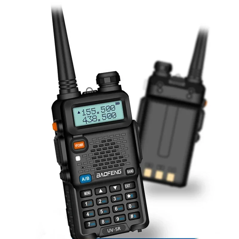 Baofeng-UV-5Rパワフルなウォーキートーキー、デュアルバンド、双方向ラジオ、ハイパワー、長距離、ポータブル、ハンティング、CB、8W、5W、8W、16km