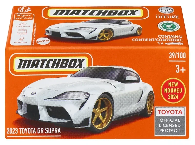 Original Streichholz schachtel Auto Nouveu Boxed Druckguss Stadt Held Legierung Modell Morgan Toyota Supra Fahrzeuge Spielzeug für Jungen Sammlung