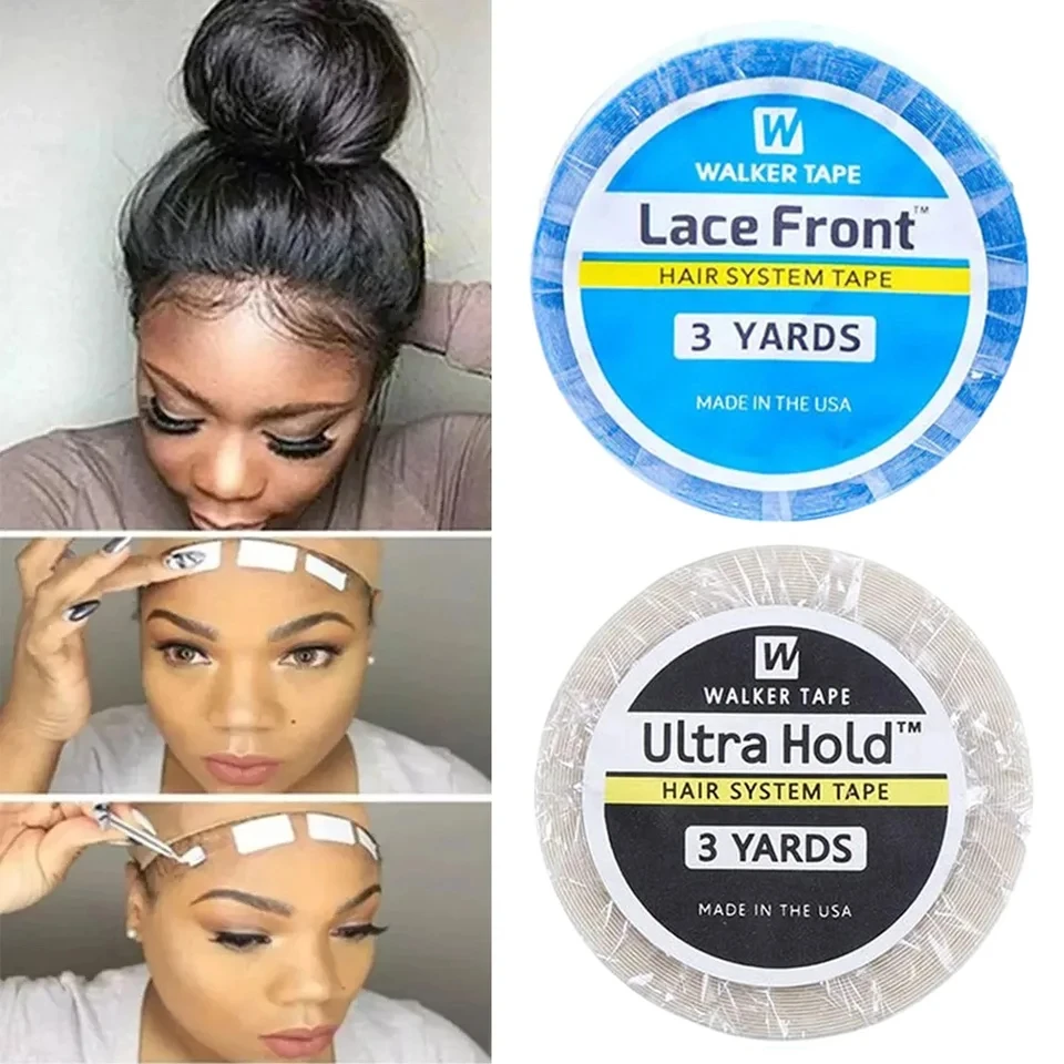 Lace Front Wig Tape Waterproof No‑Shine Double Sided Adhesive Tape Hair System For Hair Extension Frontal 3 Yards