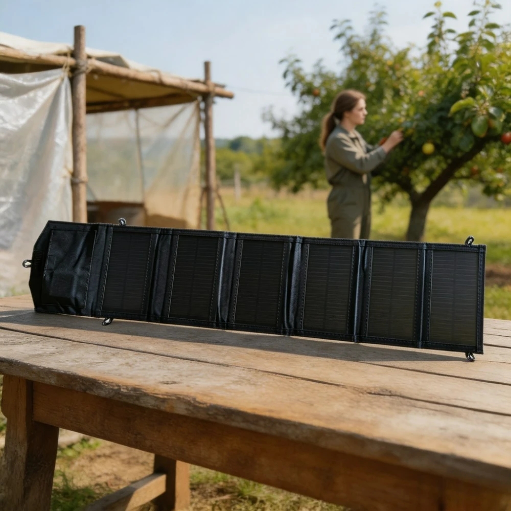 25W 100W Portable Dual USB Waterproof Foldable Solar Panel Charger Solar Power Supply for Outdoor Camping Hiking Adventure