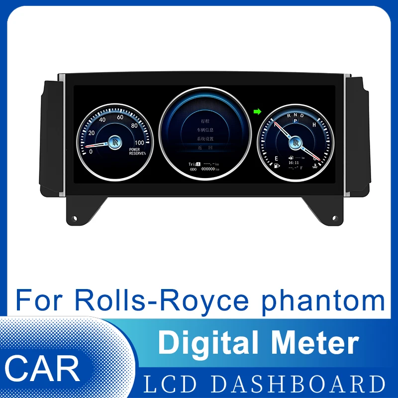 

2023 Latest Car LCD Digital Dashboard Panel Instrument Cluster Cock Speedometer For Rolls-Royce Phantom 2004-2013 HD Head Unit