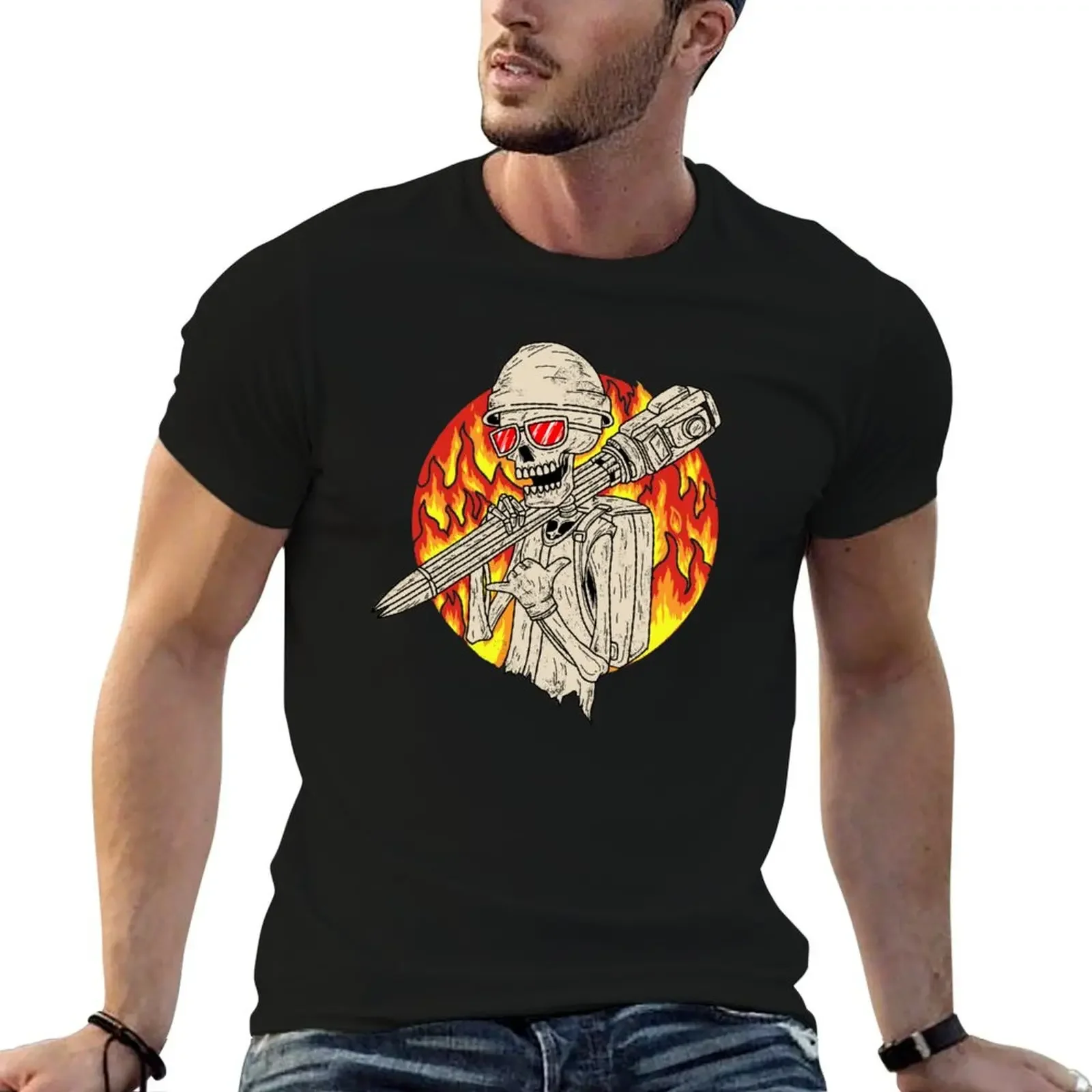 SURVEYOR, HOT WORKER NO-TEXT T-Shirt cheap stuff man t shirt blacks heavyweights t shirts for men