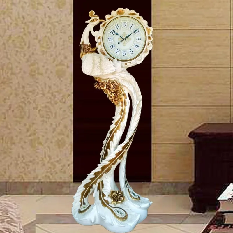 Grandfather Clock Villa Living Room Antique Standing Grandfather Clock Simple Holder Clock Modern Zhong Jian Art Fashion