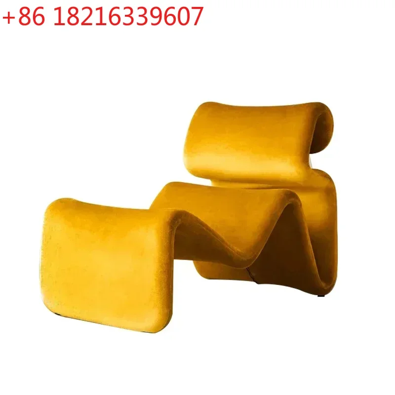 

TAO Creative Design Abstract Line Folding Leisure Lazy Recliner Sofa