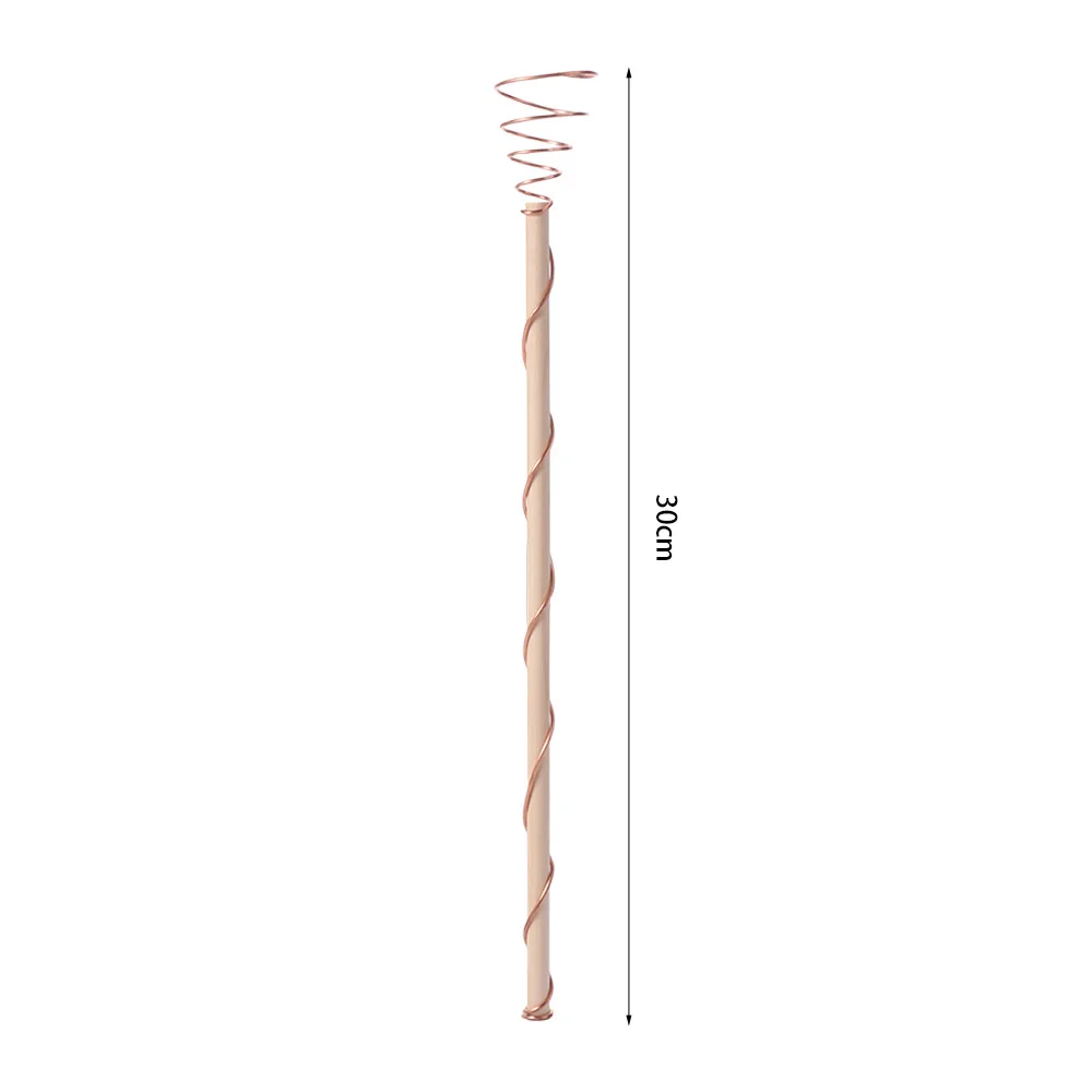 Copper Electroculture Plant Stakes Wire Coil Wood Rod Electroculture Vegetables Stake Bonsai Fixing Rod Plants